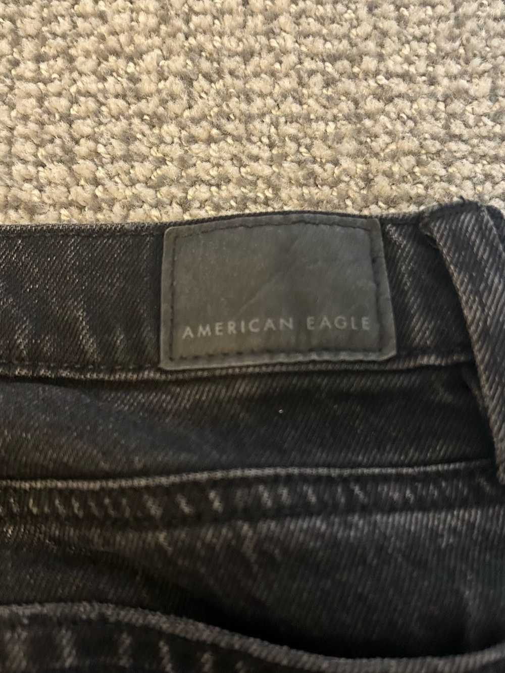 American Eagle Outfitters Black Wide-Leg Jeans - Picture 3 of 3